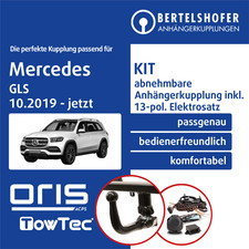 F&uuml;r MERCEDES GLS Typ X167 10.2019-jetzt AHK abn +13pol spez E-Satz NEU TOP