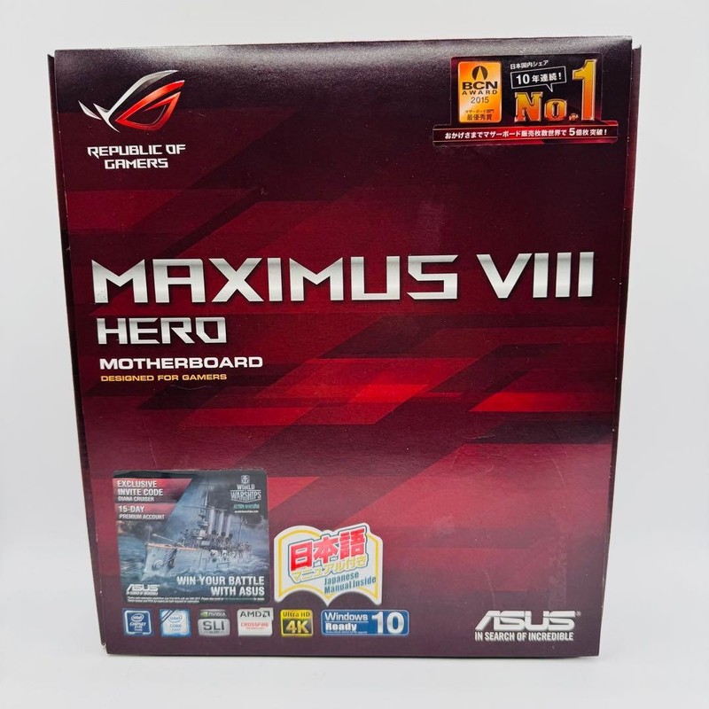 ASUS ROG Maximus VIII Hero LGA1151 Intel Z170 ATX DDR4 Gaming Motherboard
