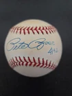 Pete Rose SIGNED Autographed Rawlings National League Baseball w/Display Cube