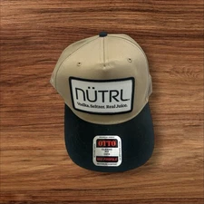 Nutrl Vodka Seltzer Real Juice Promo Hat Cap Tan Black SnapBack Adjustable OTTO