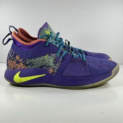 Nike Zoom PG 2 Mamba Mentality Cannon/Volt Purple Venom AO2986-001 Mens Size 13