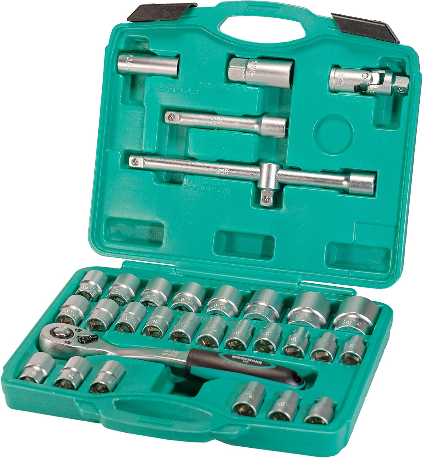 Set Cricchetto E Bussole Da 32 Pezzi 1/2″ Con Attacco per Candela Di Accensione 