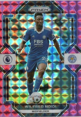 2022-23 Panini Prizm Premier League Prizms Pink Mosaic #93 Wilfred Ndidi