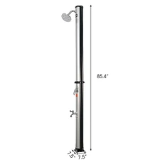 5.3 Gallon Outdoor Solar Heating Shower Adjustable For Head Beach Pool