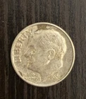 ROOSEVELT DIME 1961 COIN - XF(Extremely Fine) with 90% Silver & 10% Copper