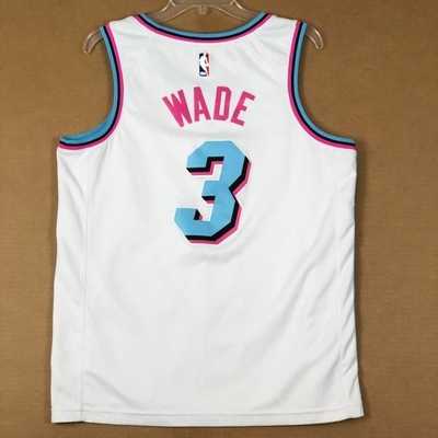 Dwayne Wade Miami Vice Heat Jersey Mens 48 White City Edition