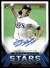 2021 Topps Update Brent Honeywell Jr. #BSA-BHO Baseball Stars Autographs