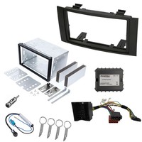 Auto Radio Blende SET 2 DIN VW Touareg T5 Multivan Einbauschacht Can Bus Adapter