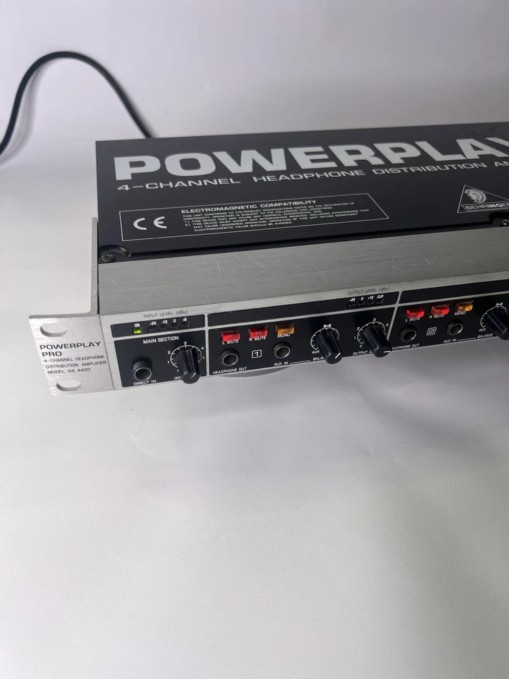 Behringer HA4400 Powerplay Pro 4 Channel Headphone Distribution Amplifier - Image 2 of 4
