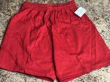 Vtg. Russell Athletic shorts youth size Medium 90s deadstock NWT Red