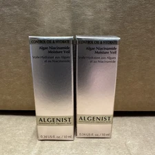 (2-Pack) Algenist Algae Niacinamide Moisture Veil 0.34 Fl oz (10ml) travel size 