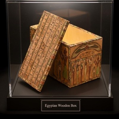 Ancient Egyptian Pharaonic Box Sacred Storage of Jewelry and Eternal Secrets