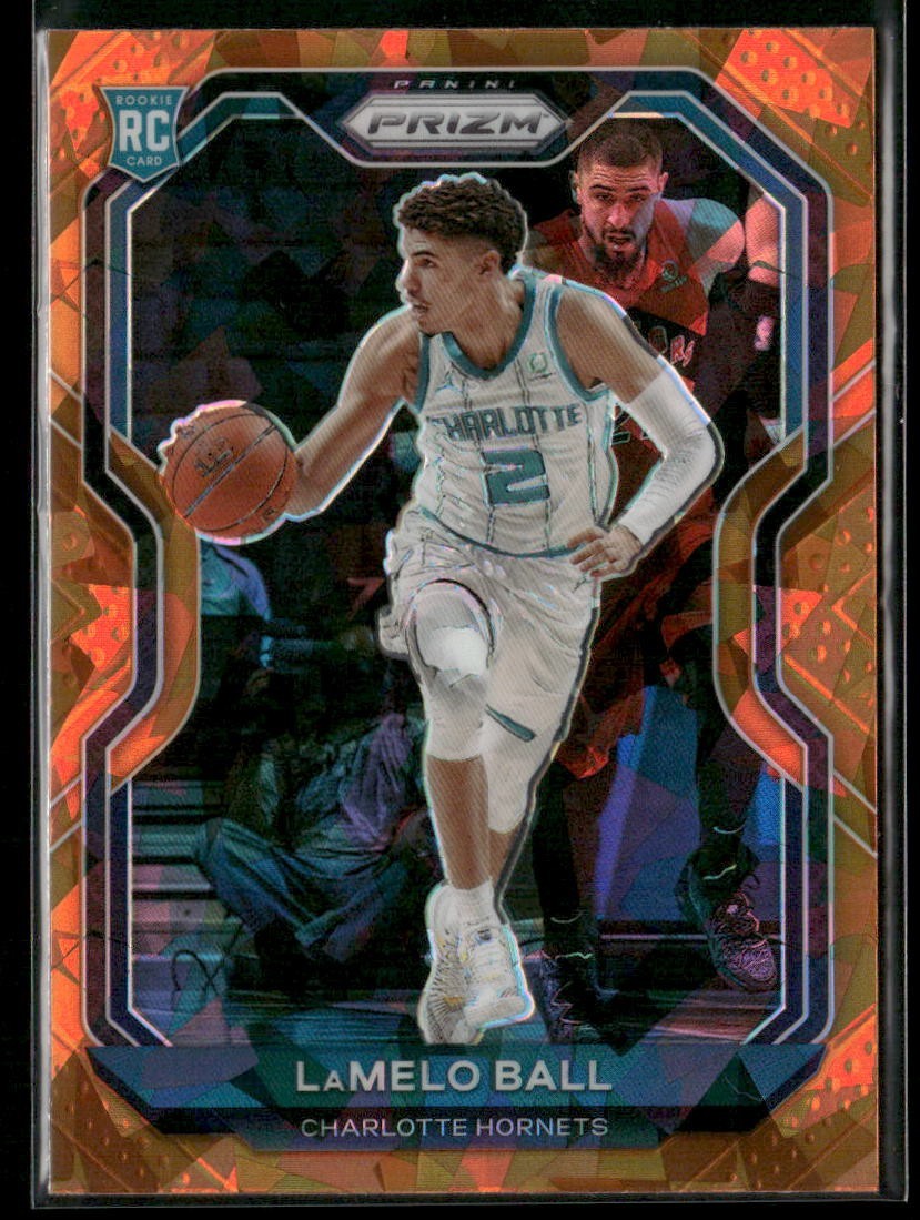 2020-21 Panini Prizm #278 LaMelo Ball RC Rookie Card Orange Ice Prizm
