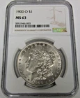 1900 O Morgan Silver Dollar Uncirculated NGC MS 63