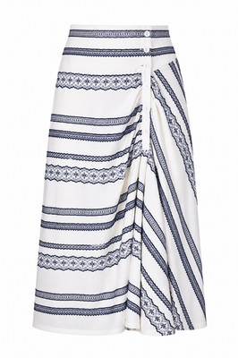 Issey Miyake Maxirock Y2K ausgestellt gerafft ausgefallen Herz Hut Gr UK 10 12