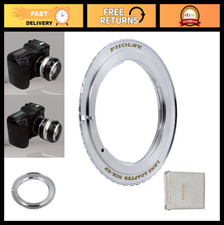 Nikon F to Canon EOS Lens Mount Adapter - Manual Focus, Compatible with AF-S/AI