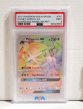 Metagross GX 157/145 Secret Rare Sm-Guardians Rising Pokemon Inglese Holo PSA 9