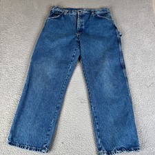 Dickies Jeans Men 36 x 30 Carpenter Straight Leg Blue Denim Workwear Streetwear
