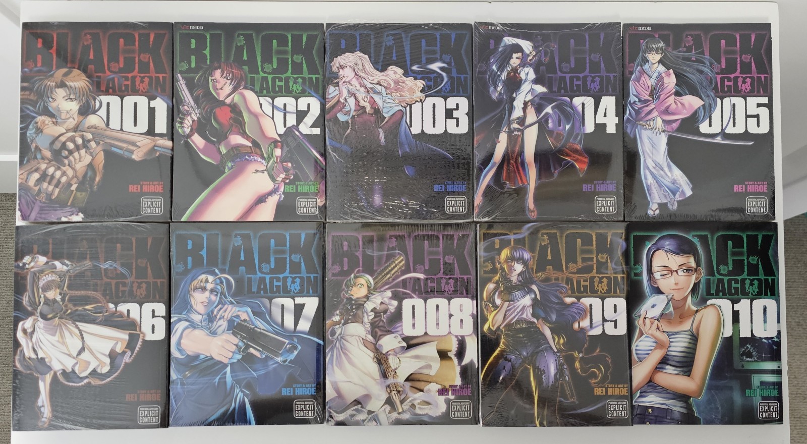 Black Lagoon Manga 1-10 Set NEW UNREAD English Viz Rei Hiroe