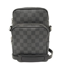Louis Vuitton Rem Shoulder Bag Damier Graphite N41446 Crafted Leather