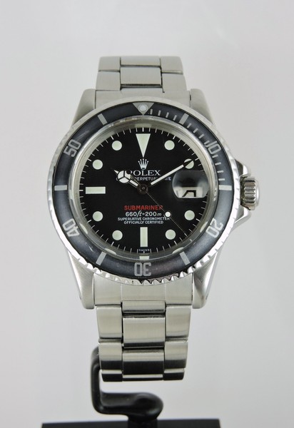 1972 Rolex Luminova Red Submariner 1680 MK8