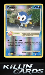 Reverse Holofoil Piplup (72) 72/100 Pokemon Common Majestic Dawn Card LP