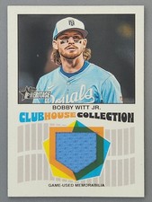 2026 Topps Heritage - Clubhouse Collection Relics Bobby Witt Jr. #CCR-BWI