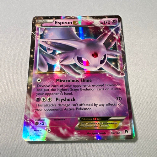 Pokemon Espeon EX Breakpoint 52/122 Ultra Rare Holo English 170 HP 2016