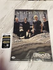 Walking Papers Signed 11x17 Uproar Promo Poster Duff Barrett Jeff Ben JSA