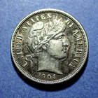 1904 Barber Dime  XF details