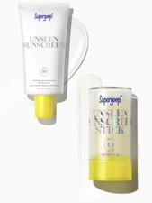 Supergoop Unseen Sunscreen SPF 50 BUNDLE and SPF 40 Duo