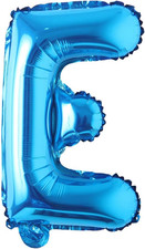 16" Inch Single Blue Alphabet Letter Number Balloons Aluminum Hanging Foil Film