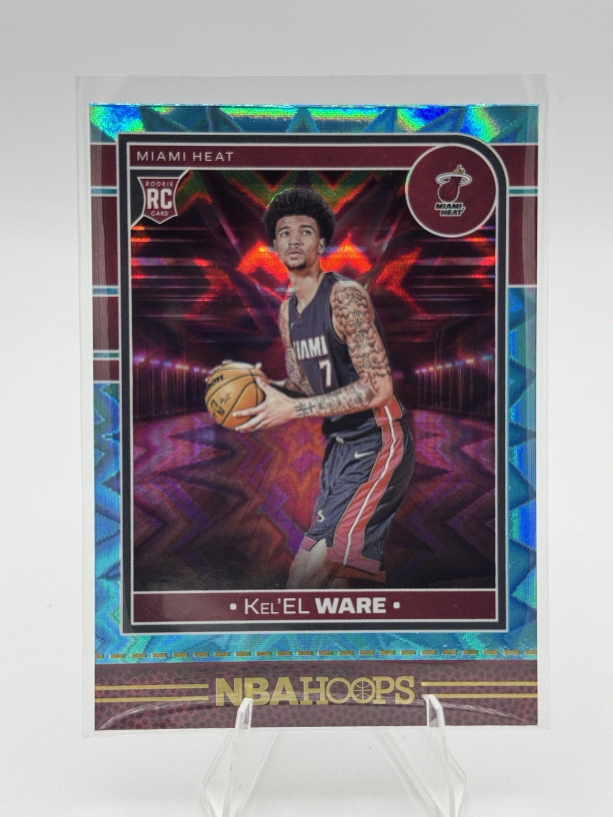 2024-25 Panini NBA HOOPS Rookies Kel'el Ware #245 Teal Explosion (RC)