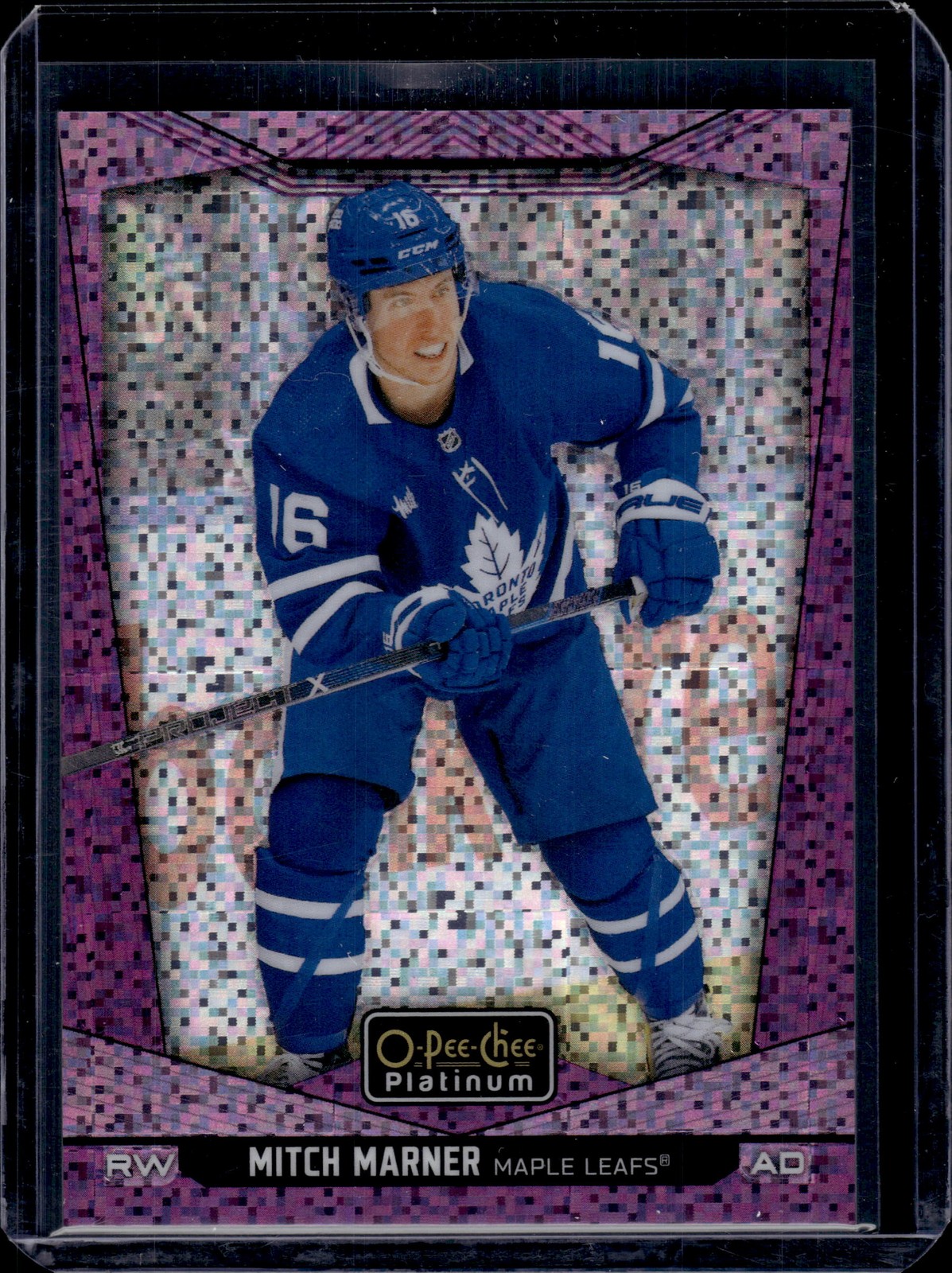 2024-25 O-Pee-Chee Platinum #31 Mitch Marner Violet Pixels #/299 Maple Leafs