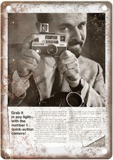 1967 Kodak Vintage Film Camera Advertisement Retro Look Metal Sign C1181