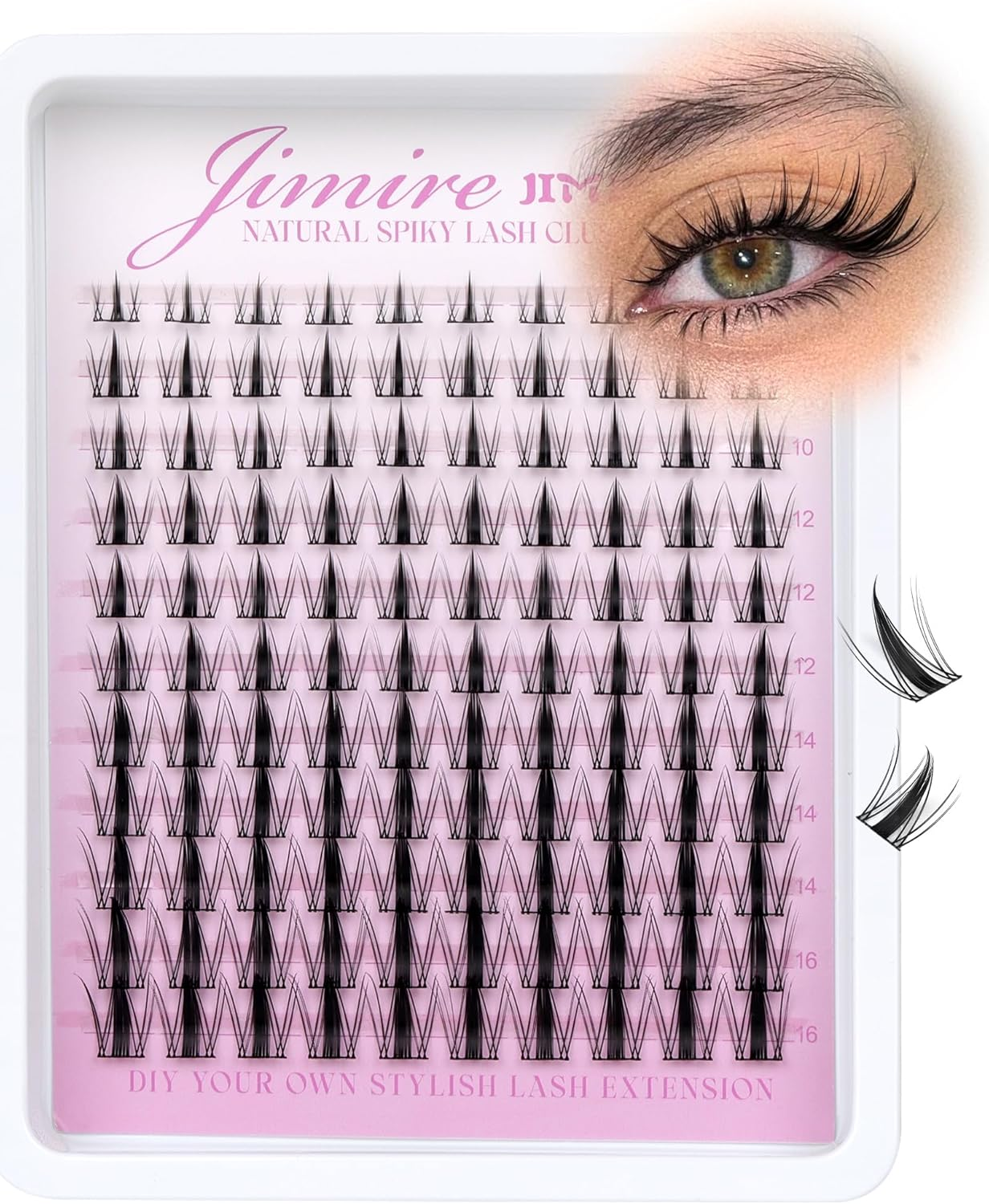 Fairy Lash Clusters Natural Look Manga Cluster Lashes Wispy D Curl Individual Ey