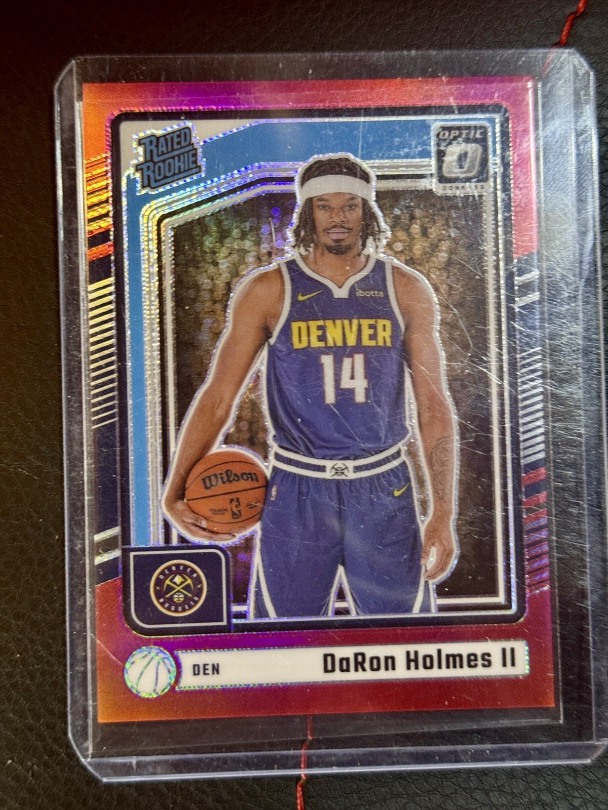 2024-25 Panini Donruss Optic - Rated Rookie DaRon Holmes #262 Red Prizm /99 (RC)