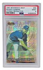 1997 Bowman's Best ROGER CLEMENS Atomic Refractor #86 PSA ~ 9 Baseball MLB Card