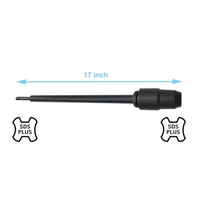 17'' Length SDS Plus to SDS Plus Extension Shaft & Quick-Change  Adapter, 40Cr