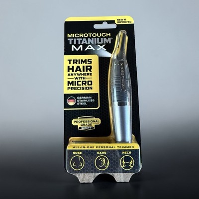 MicroTouch Titanium Max Lighted Precision Trimmer Nose Ear Eyebrow Groomer