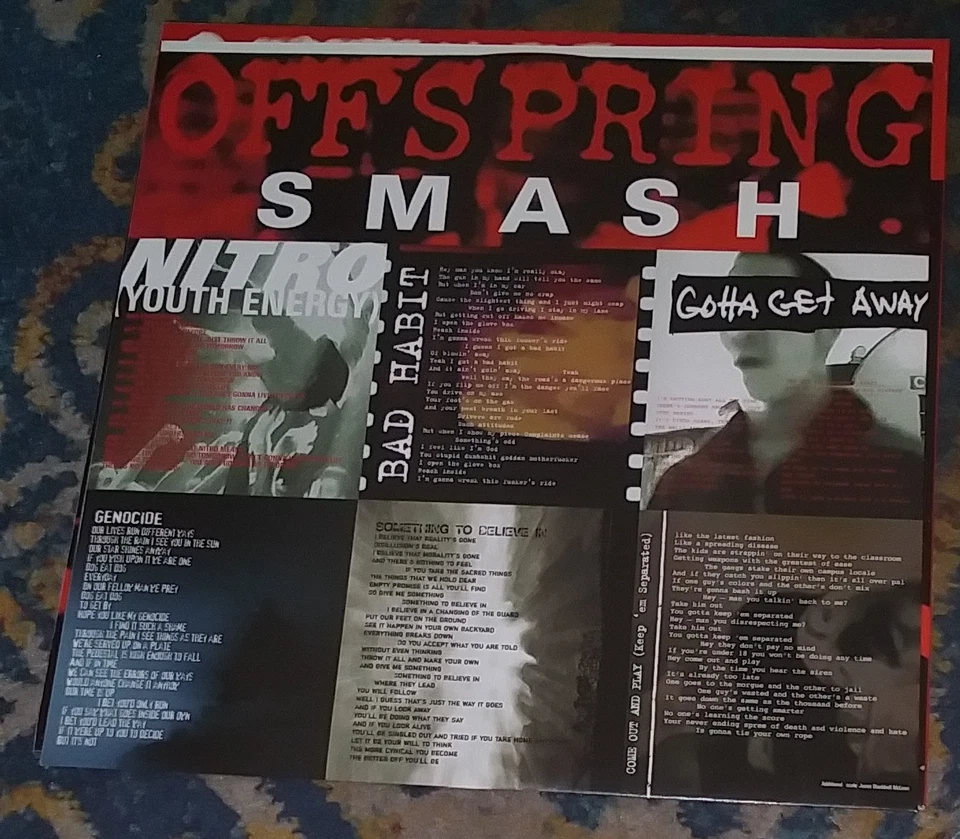 SMASH / THE OFFSPRING 2020 EPITAPH LP 86868-1 MAGENTA MIX ZIA EXCLUSIVE 1 of 500 - Image 3 of 4