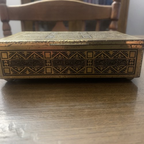 Lovely Vintage Brass Music Box with Storage. Unique Design and Pattern. Working. - Picture 2 of 8