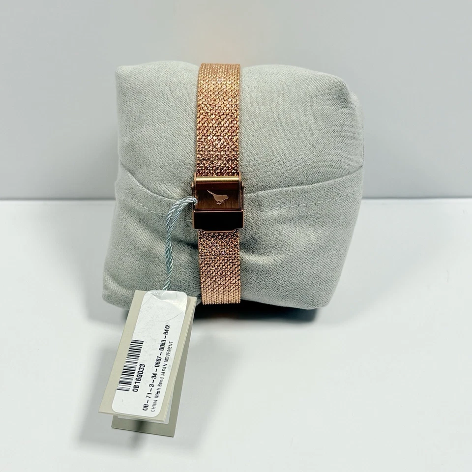 Reloj para mujer Olivia Burton esfera celeste oro rosa malla Boucle OBW0651 Foto 2 de 4