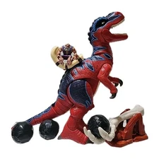  Imaginext T-Rex Dinasour 2004 Mattel/Roaring Sound/ Launcher Bolders Tested 10"