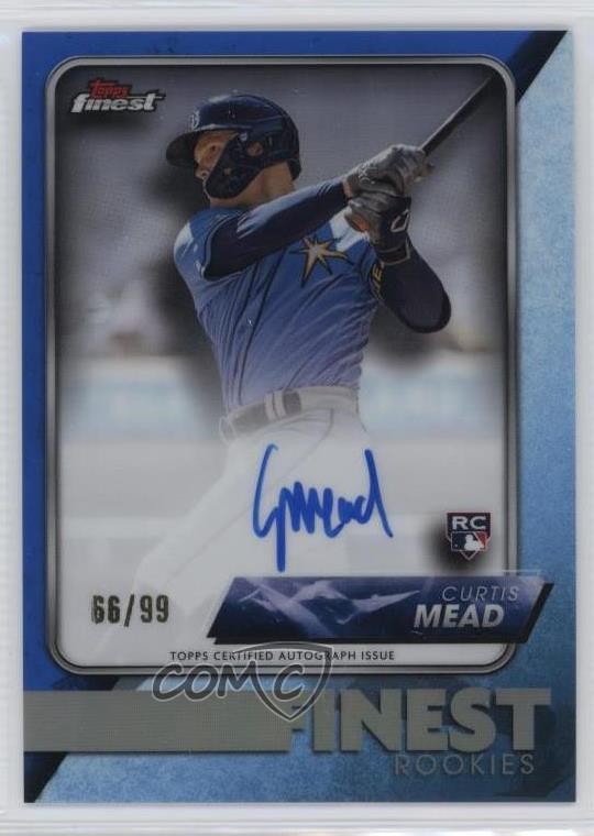 2024 Topps Finest Blue Refractor 66/99 Curtis Mead #FR-CM Auto RC 0a6