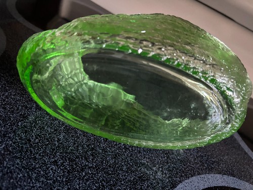 Vintage Vaseline Glass Swan Candy Trinket Dish Planter 8"x5"x6" - Picture 7 of 7