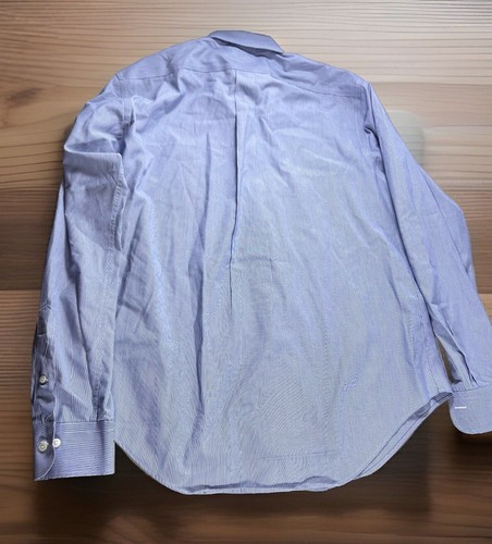 Camisa Lauren Ralph Lauren Calce Clásico Mangas Largas 16.5 36/37 Blanco Azul Rayas - Imagen 2 de 6