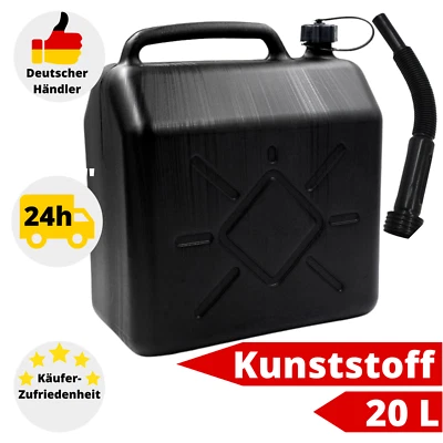 Benzinkanister 20 L Kunststoff Kanister Kraftstoffkanister Benzin Diesel Mit Aus - Bild 1 von 4