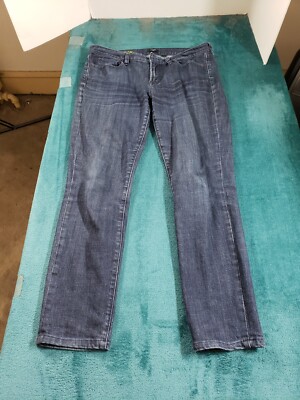 Jeans Sz 31 Womens Blue Stretch Pants Mid Rise Curvy Toothpick  Skinny - Main Image