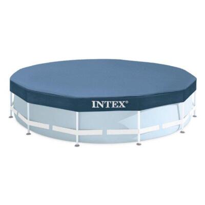 Intex Above Ground Pool Cover for 10ft Round Metal Frame Above Pools (28030E)